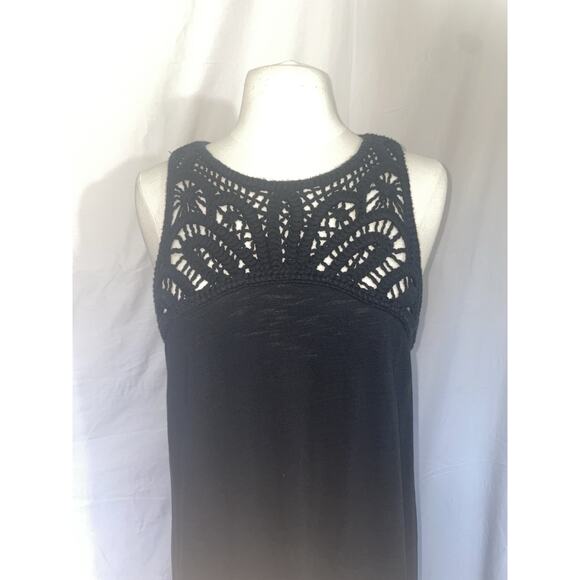 J. Jill Midi Crochet PM/Rebellion Again Lace Duster S/Boho Textured Layer Set - Picture 7 of 13